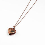 【ステンレス 刻印無料 ペアネックレス】Message Heart Necklace Set