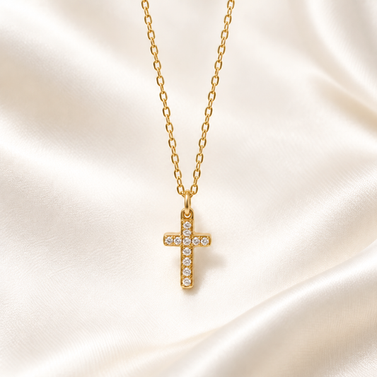 【ステンレス 刻印無料 クロスネックレス】Cross Necklace