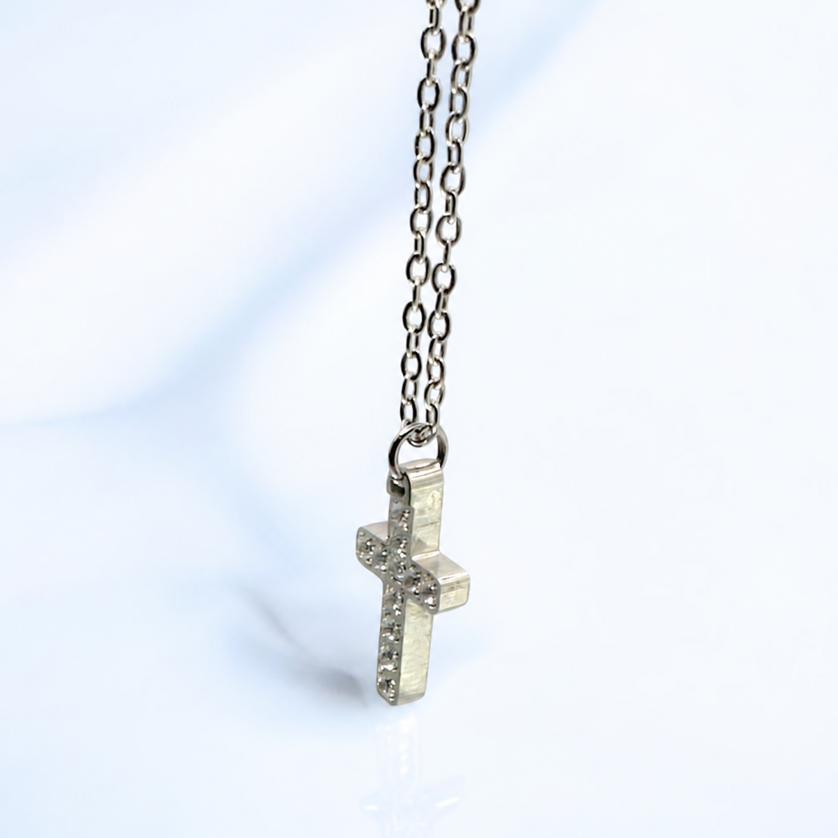 【ステンレス 刻印無料 クロスネックレス】Cross Necklace