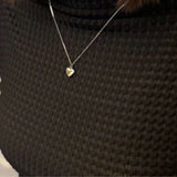 【ステンレス 刻印無料 ペアネックレス】Message Heart Necklace Set