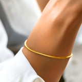 【ステンレス スネークチェーン ブレスレット】Snake Chain Bracelet