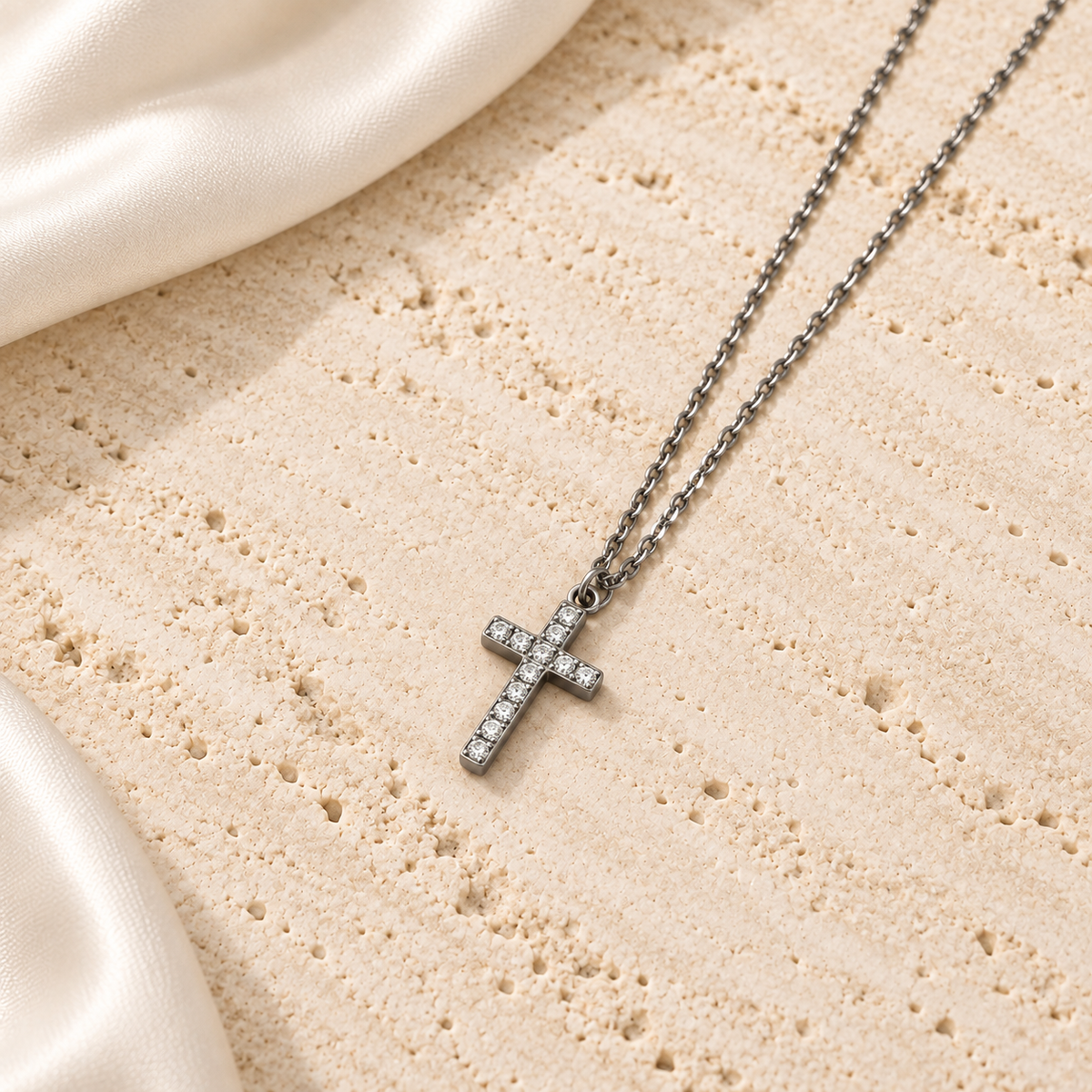 【ステンレス 刻印無料 クロスネックレス】Cross Necklace