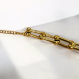 【ステンレス U字ネックレス シンプル】U-shaped Necklace
