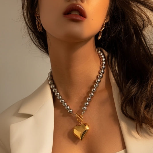 Heart Beaded Necklace