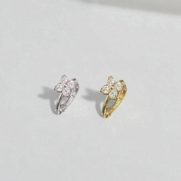 【シルバー925 レディース ピアス】Star Bloom Pierce
