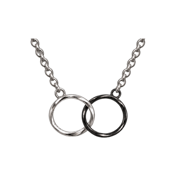 【水に強い ネックレス 錆びない】Linked Circle Necklace