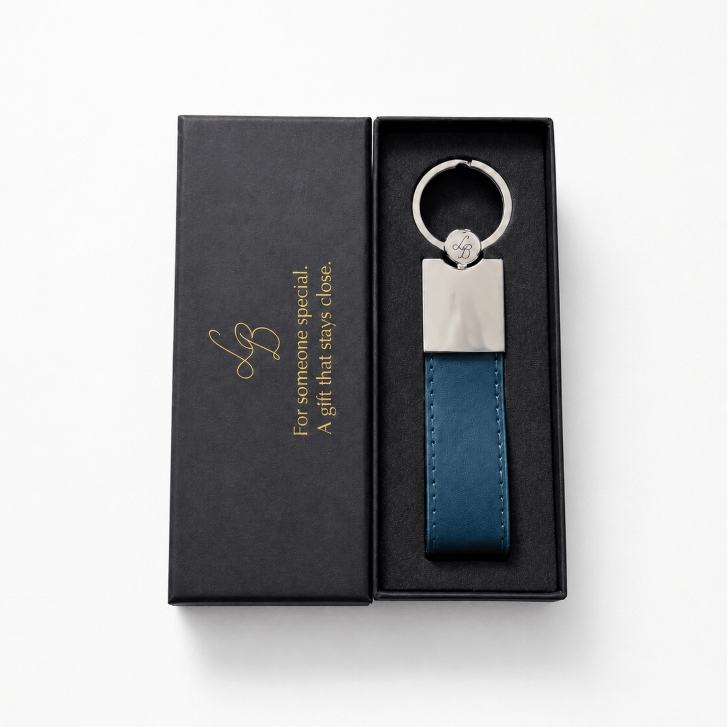 【名入れ キーリング 刻印無料】Message Leather Keyring