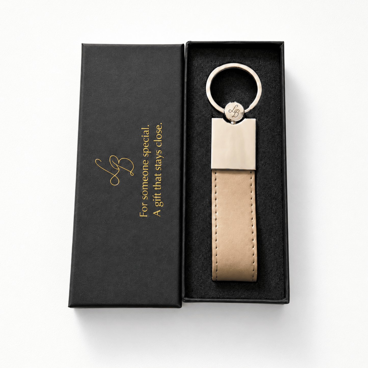 【名入れ キーリング 刻印無料】Message Leather Keyring