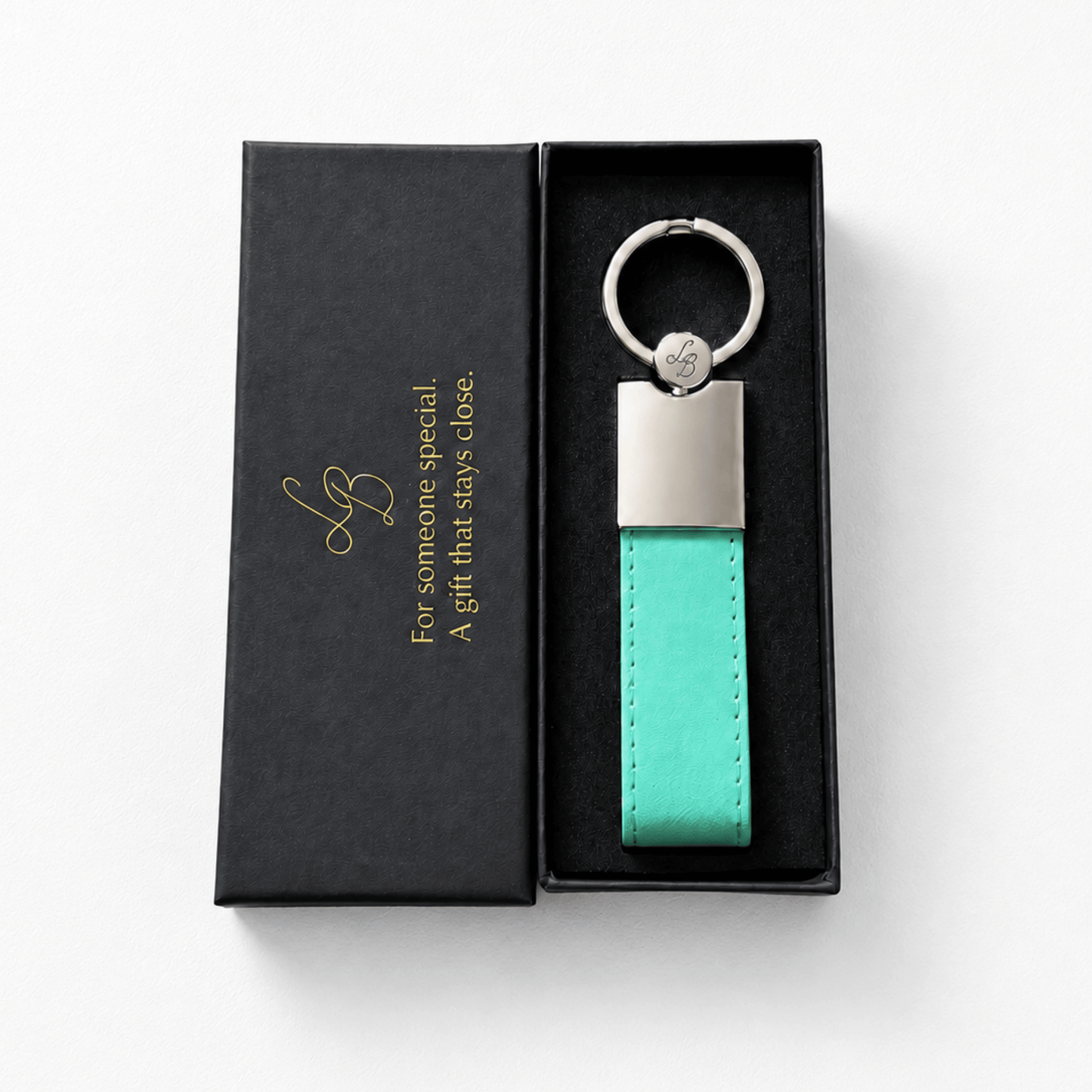 【名入れ キーリング 刻印無料】Message Leather Keyring
