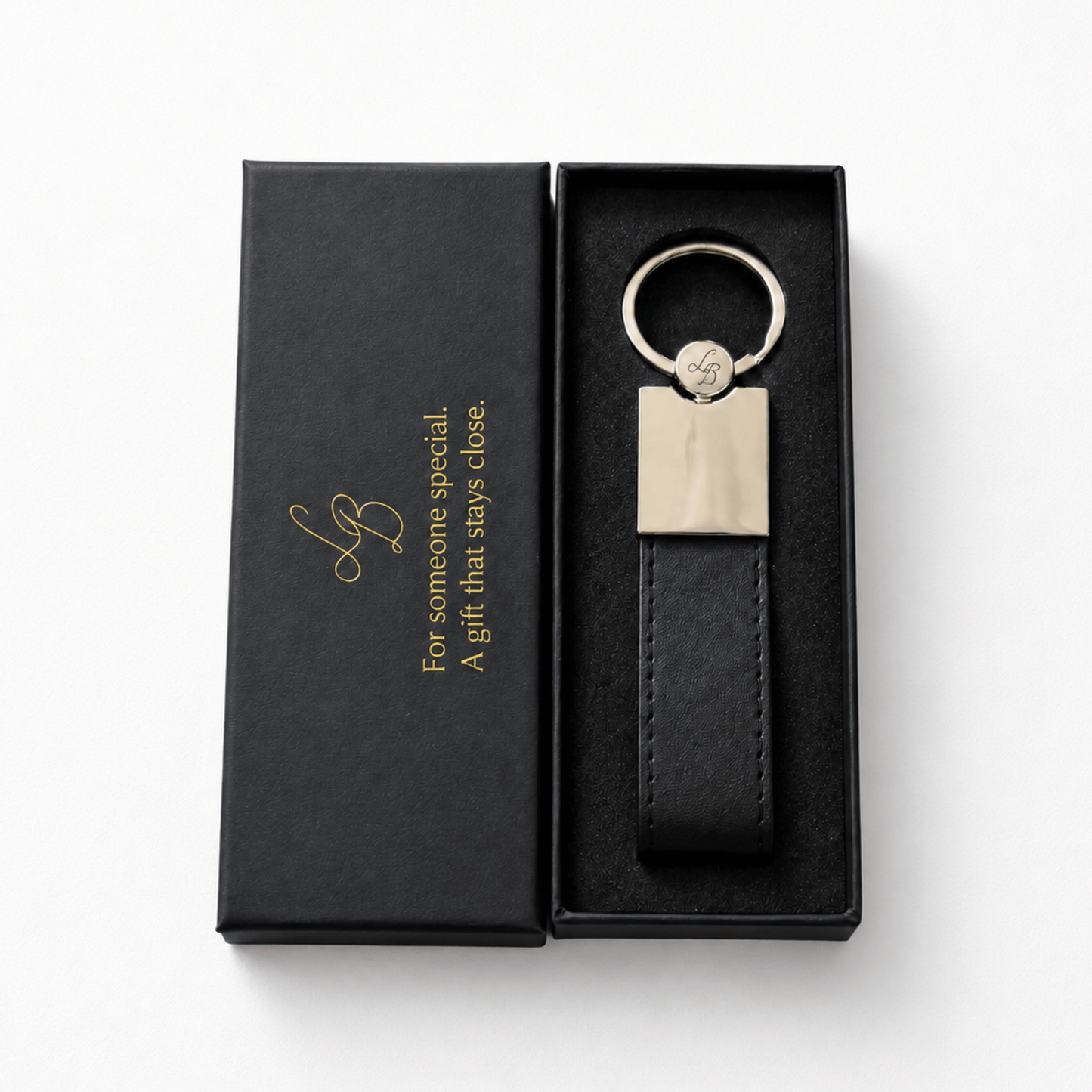 【名入れ キーリング 刻印無料】Message Leather Keyring