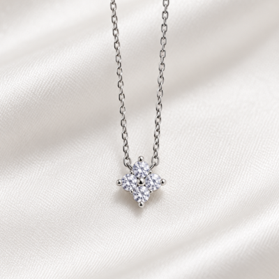 【シルバー925 レディース ネックレス】Star Bloom Necklace
