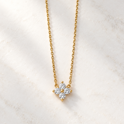 【シルバー925 レディース ネックレス】Star Bloom Necklace