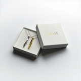 【ステンレス  ツイストバー ペアネックレス】Twist Bar Necklace Set