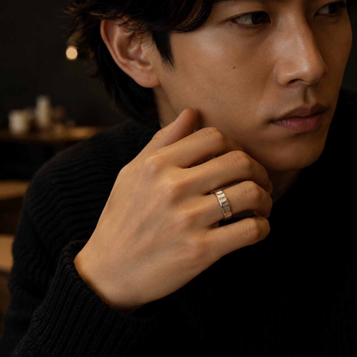 【刻印無料 ヴィンテージ リング】Vintage Hammered Ring
